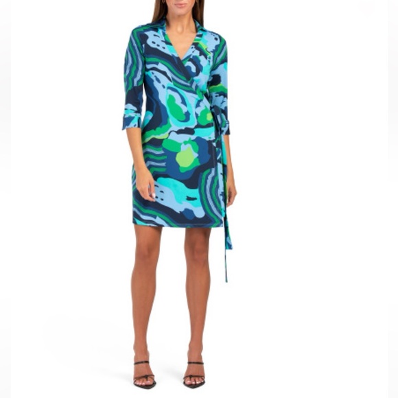 FLORA BEA NYC Dresses & Skirts - FLORA BEA NYC Blue Multi Locomotion Milo Mini Dress